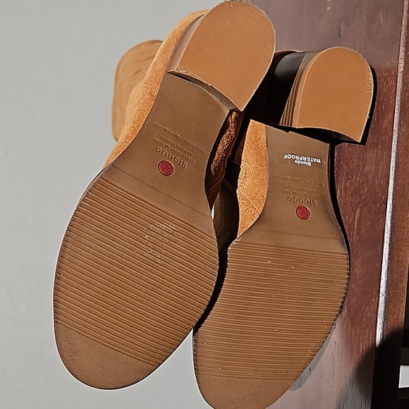 Blondo Waterproof Cow Suede Knee Length Blook Boots Heel 7.5 - Picture 9 of 15